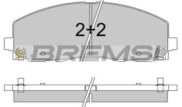 Передние тормозные колодки BP3543 Bremsi