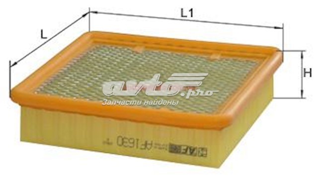 Купить AF1630S Alpha Filter Автомобильный фильтр воздуха