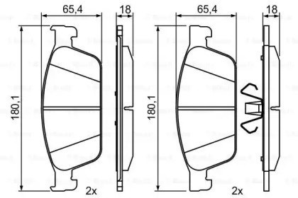 Колодки Bosch 986495388 цена, от 34.52 USD