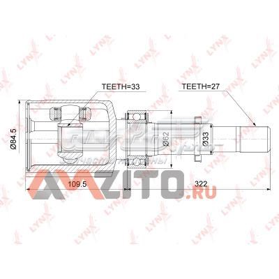 ШРУС внутренний передний правый CI3754 Lynxauto
