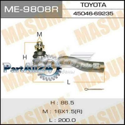Купить ME9808R Masuma Наконечник рулевой тяги, внешний