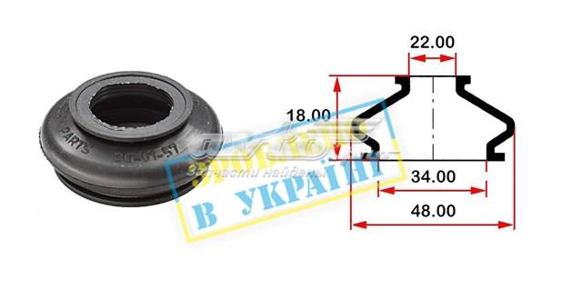 Пильник опори кульової нижній BG0157 BELGUM