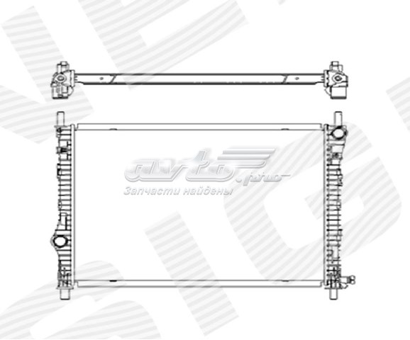 RAFD37163A Signeda radiador de esfriamento de motor