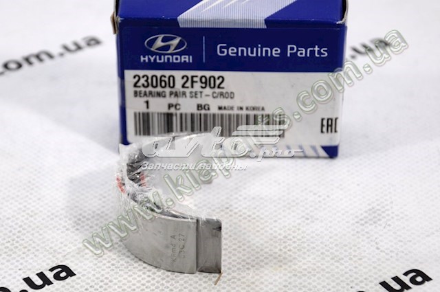 230602F902 Hyundai/Kia folhas inseridas de cambota de biela, kit, padrão (std)