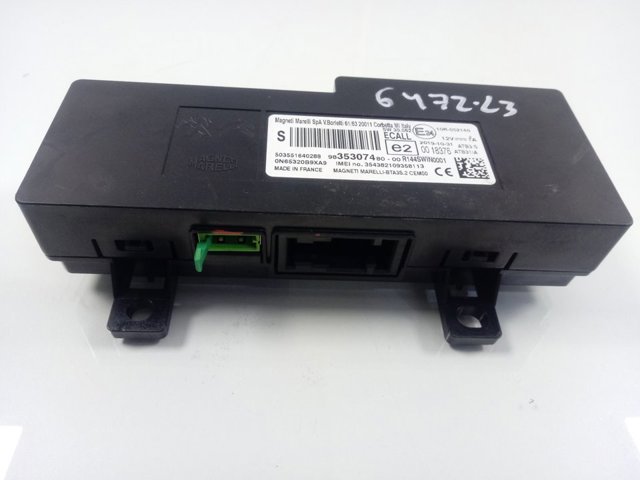 9835307480 Peugeot/Citroen Блок управление Bluetooth