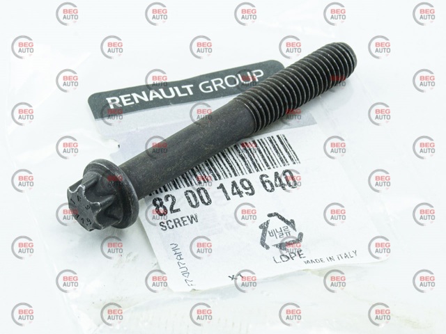 8200149640 RENAULT Tornillo de tapa de cojinete de cigüeñal original y equivalente