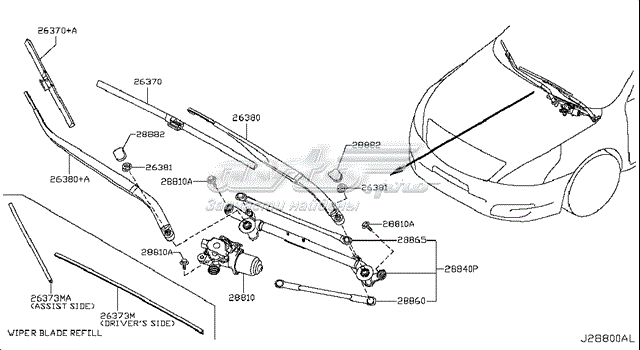  28881JN00A Nissan
