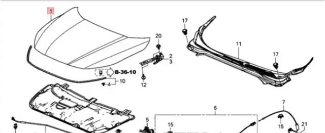 Капот 60100TXMA90ZZ Honda