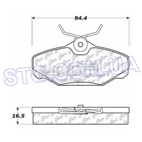 Задние тормозные колодки 10206100 Centric Parts