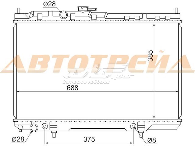 Радиатор NS0001B10 SAT