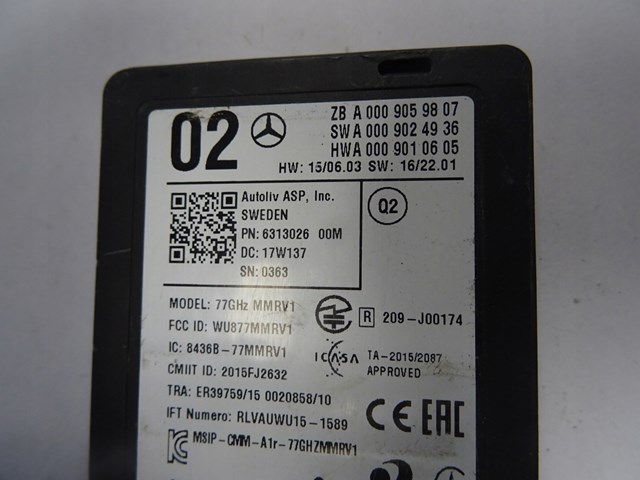 Mercedes A000905980764