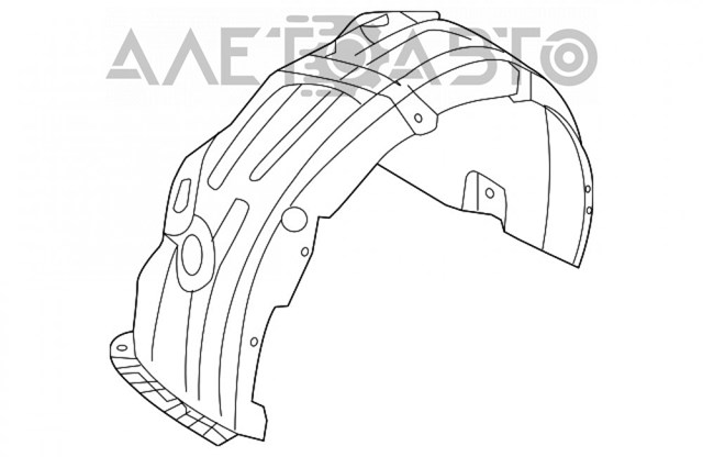 Подкрылок передний левый 86811D5000 Hyundai/Kia