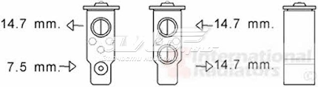 Клапан TRV кондиционера 979162B000 Hyundai/Kia