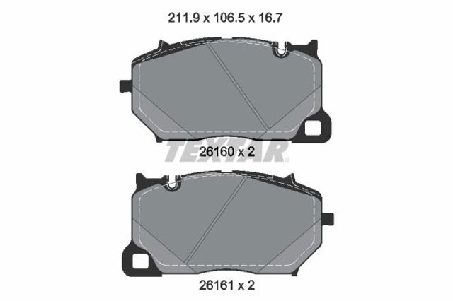 Передние тормозные колодки 976698151K Porsche