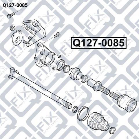Купить Q1270085 Q-fix Подвесной подшипник передней полуоси