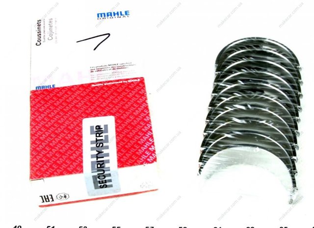 029HS19911000 Mahle Original folhas inseridas principais de cambota, kit, padrão (std)