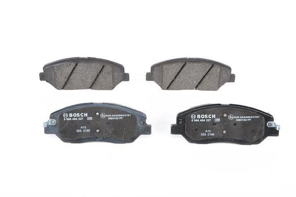 Купить 986494227 Bosch Колодки тормозные