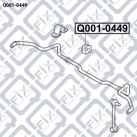 Втулка переднего стабилизатора Q-fix Q0010449 цена, от 3.17 USD