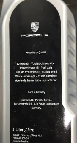 00004330504 PORSCHE Aceite caja de cambios original y equivalente