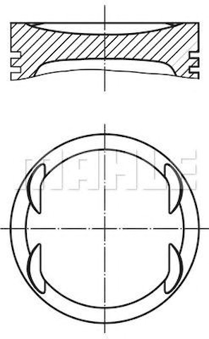 Поршень в зборі 157600 MAHLE