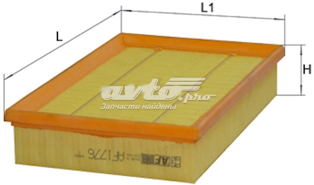 Элемент воздушного фильтра Alpha Filter AF1776 цена, от 4.09 USD