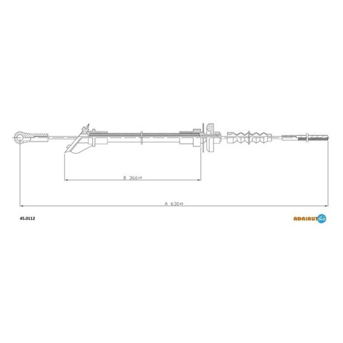 Трос сцепления 450112 Adriauto