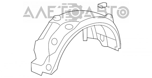  Подкрылок задний левый Acura MDX 
