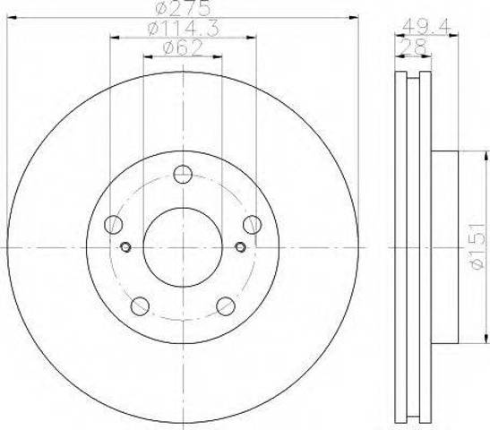 Тормоз дисковый передний Bosch 986478632 цена, от 39.27 USD