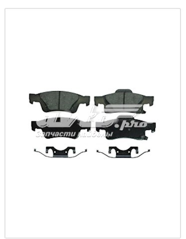 Купить ZD1498 Wagner Колодки тормозные задние, дисковые