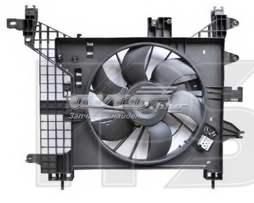 Дифузор радіатора охолодження, в зборі з двигуном і крильчаткою FP56W104 FPS