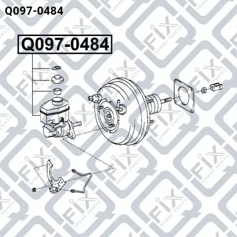 Купить Q0970484 Q-fix Главный тормозной цилиндр