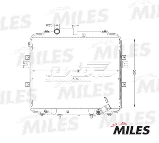 Радиатор ACRB068 Miles