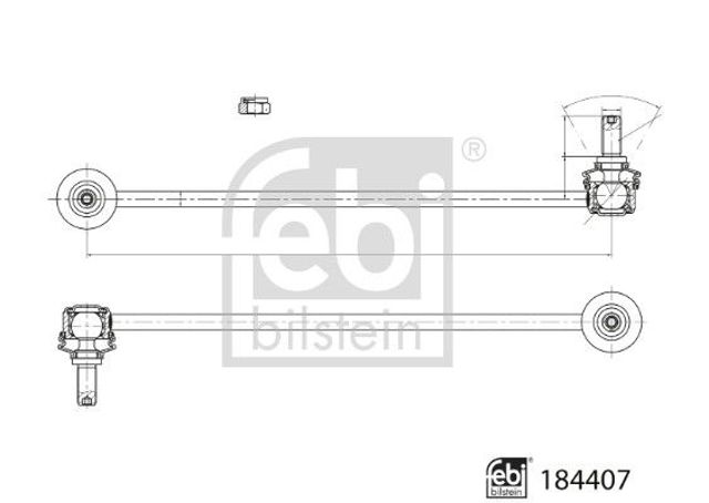 Стойка переднего стабилизатора  FEBI 184407