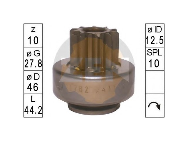 Бендикс стартера ZN1762 ZEN