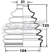 Пыльник ШРУСа наружный BCB2395 Borg&beck