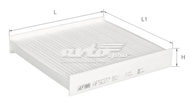 Купить AF5077 Alpha Filter Фильтр салона угольный