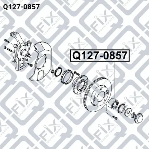 Купить Q1270857 Q-fix Подшипник передней ступицы
