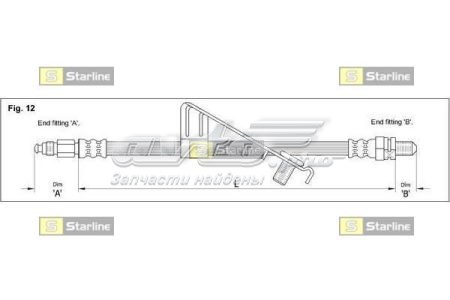 Купить HAAC1268 Starline Шланг тормозной передний левый
