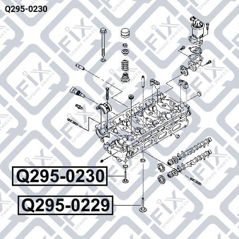 Выпускной клапан двигателя Q-fix Q2950230 цена, от 15.24 USD
