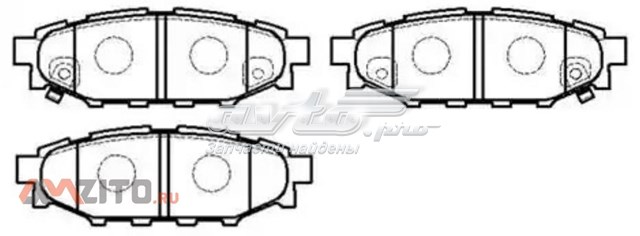 Купить HP8433 HSB Колодки тормозные задние, дисковые