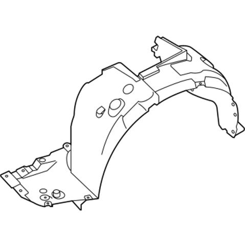 638406LB0A Nissan/Infiniti Подкрыльник переднего крыла, правый