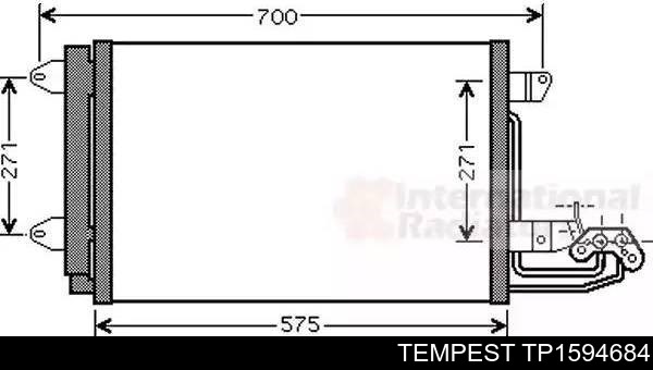 Купить TP1594684 Tempest Радиатор системы охлаждения кондиционера