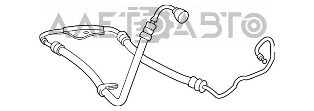 A2114660481 Mercedes шланг гур высокого давления от насоса до рейки (механизма)