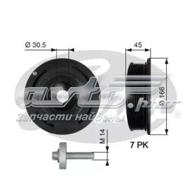 Демпфер колінвалу TVD1054A GATES