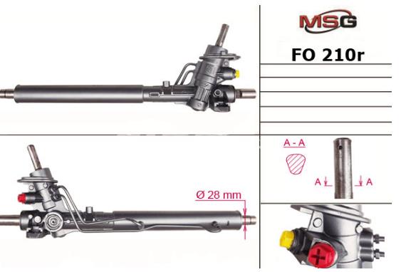 Рулевая рейка FO210R MSG
