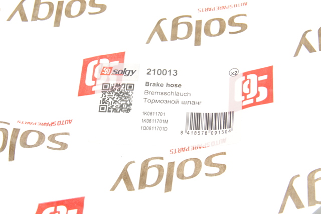 Шланг тормозной передний Solgy 210013 цена, от 9.92 USD