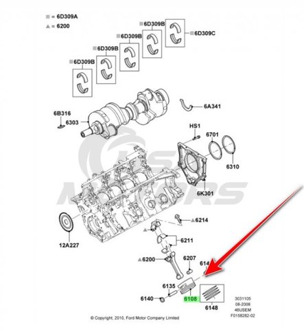  Ford 8R3Z6108D цена, от 42.44 USD