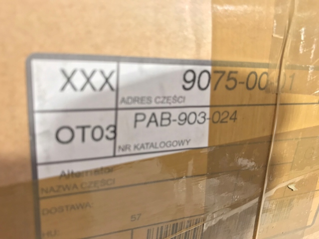 Генератор автомобиля Porsche PAB903024