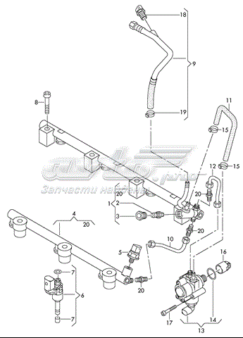 Sensor de pressão de combustível VAG 06J906051C preço, a partir de 73,20 USD