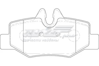 Колодки тормозные задние дисковые WAGNER WBP24008A